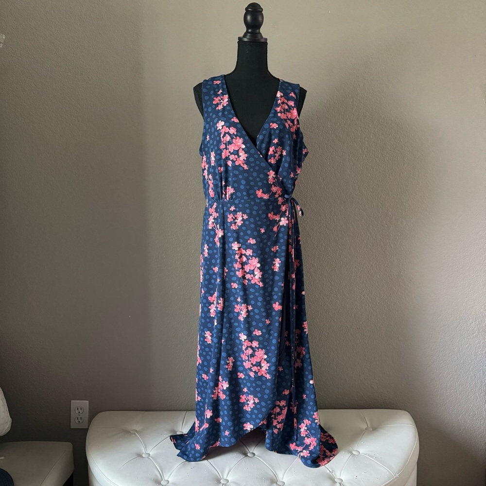 Wrap floral dress